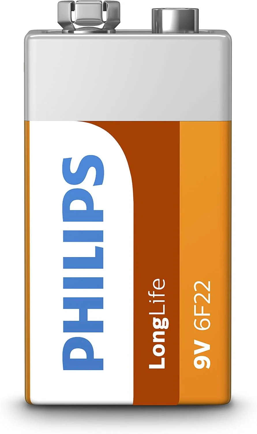 PHILIPS LongLife 9V 1-blister, 6F22L1B_10 Battery - Image 2
