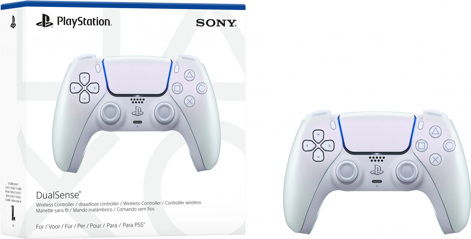 PlayStation 5 DualSense Wireless Controller - Chroma Pearl - Image 5