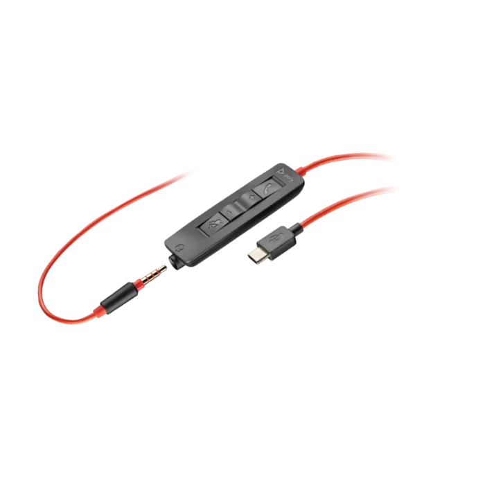 Poly Blackwire 3325 Stereo Microsoft Teams Certified USB-C Headset +3.5mm Plug +USB-C/A Adapter - Image 3