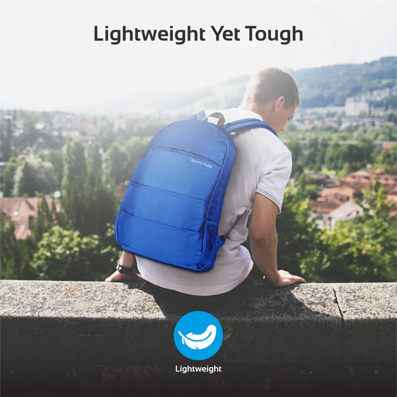 Promate 15.6" Urban Business Travel Backpack - Blue - Image 2