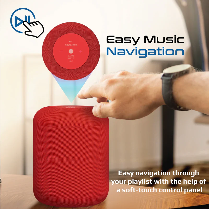 PROMATE Boom-10 RED 10W ProStream® Wireless HD Speaker - Image 3