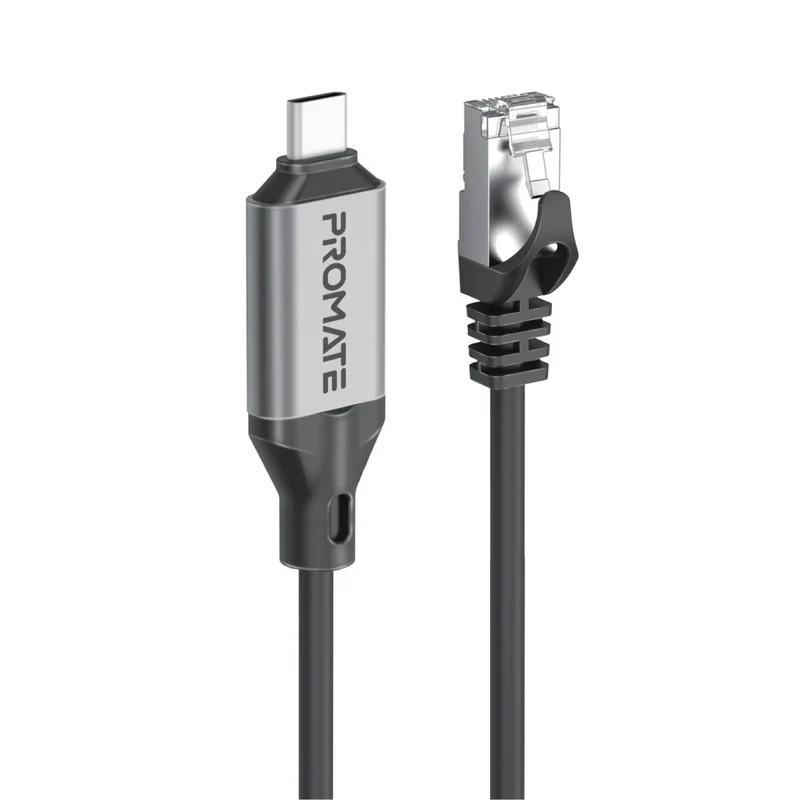 Promate Clink-RJ45 Ultra-Fast Ethernet to USB-C Adapter Cable  - Image 2
