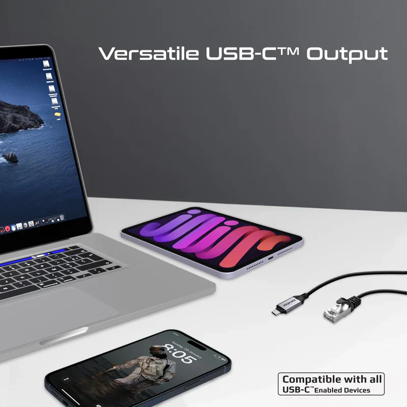 Promate Clink-RJ45 Ultra-Fast Ethernet to USB-C Adapter Cable  - Image 4