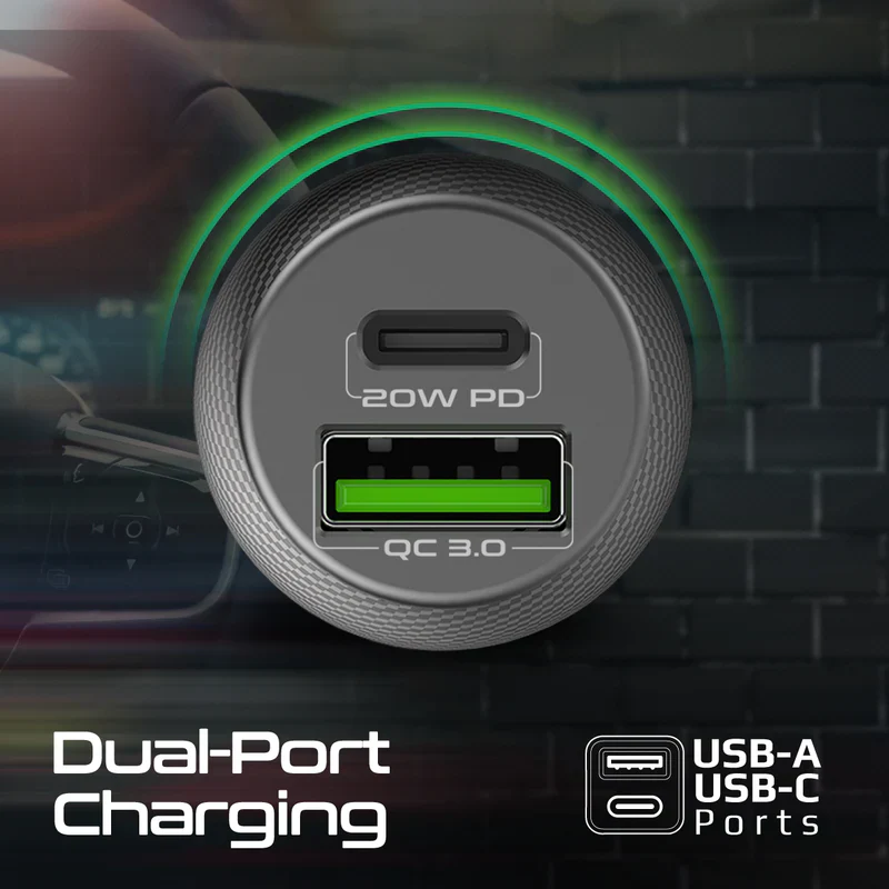 Promate DriveGear-20W Mini Car Charger Ultra Fast Charging 20W - Image 5