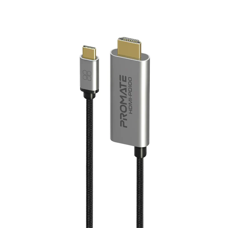 Promate HDMI-PD100 4K CrystalClarity USB-C to HDMI Cable - Image 2