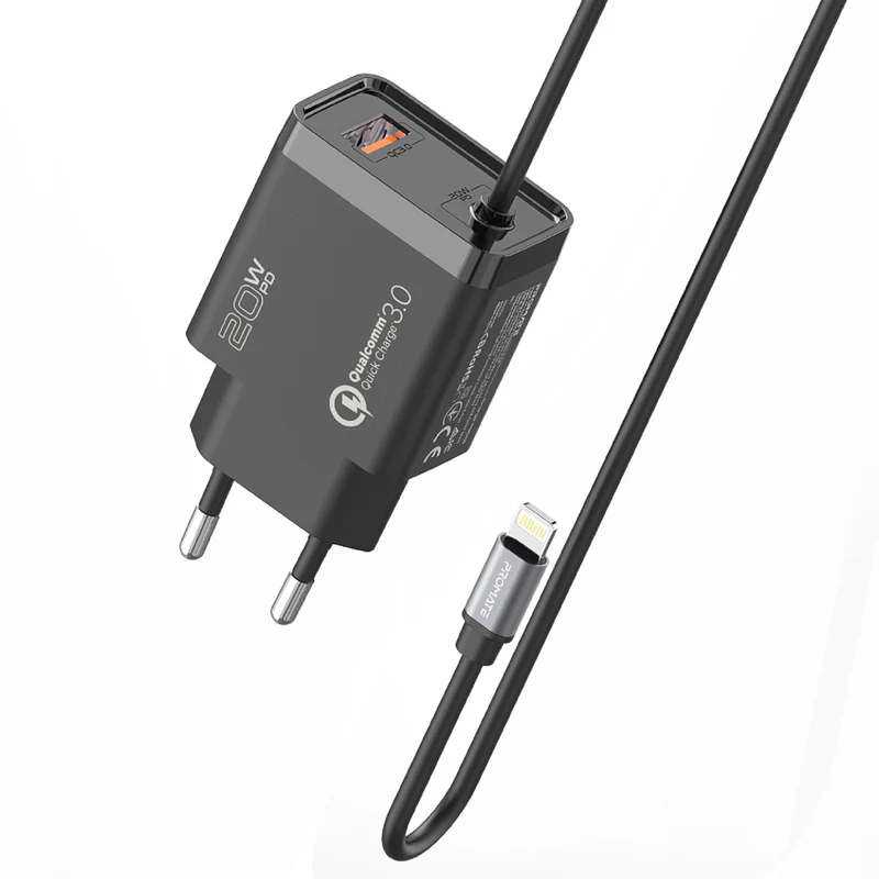 Promate ICharge-PDQC3 iPhone Wall Fast Charging 20W - Image 4