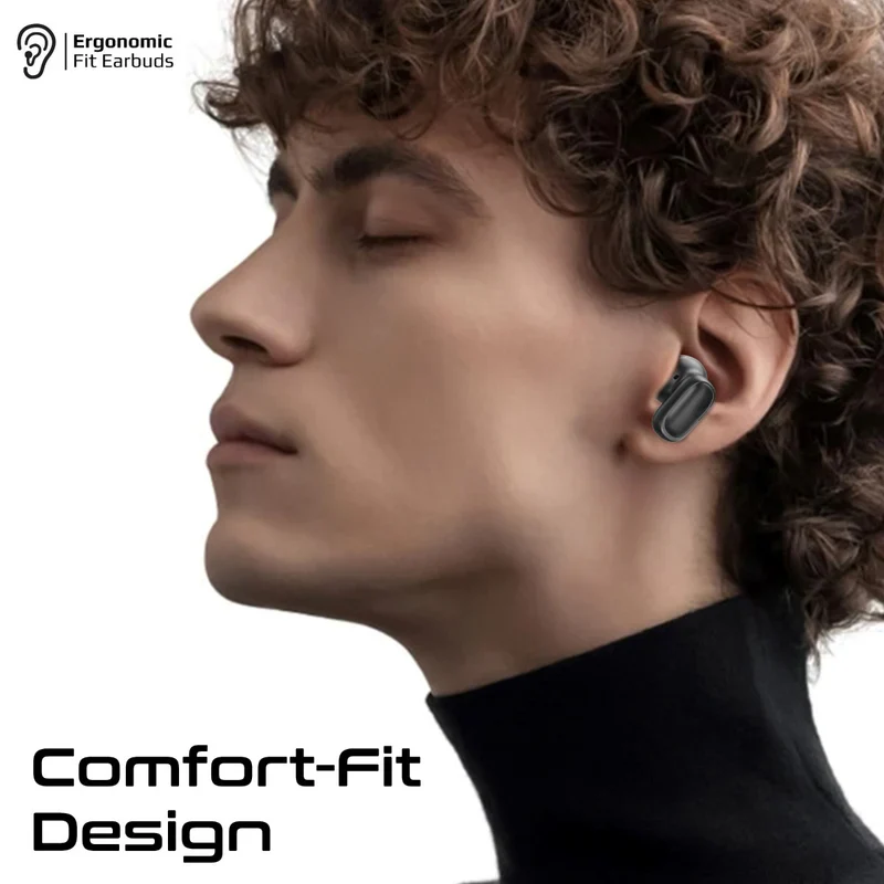 Promate Lush-Pro High-Definition TWS Earbuds with Intellitouch - Black - Image 4
