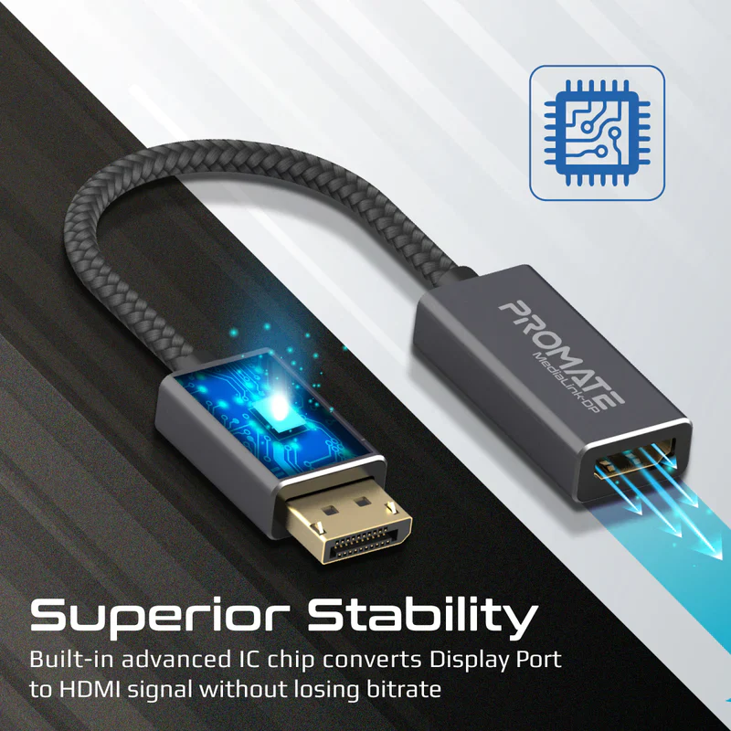 PROMATE MEDIALINK-DP 4K@60Hz High Definition DisplayPort to HDMI Adapter - Image 3