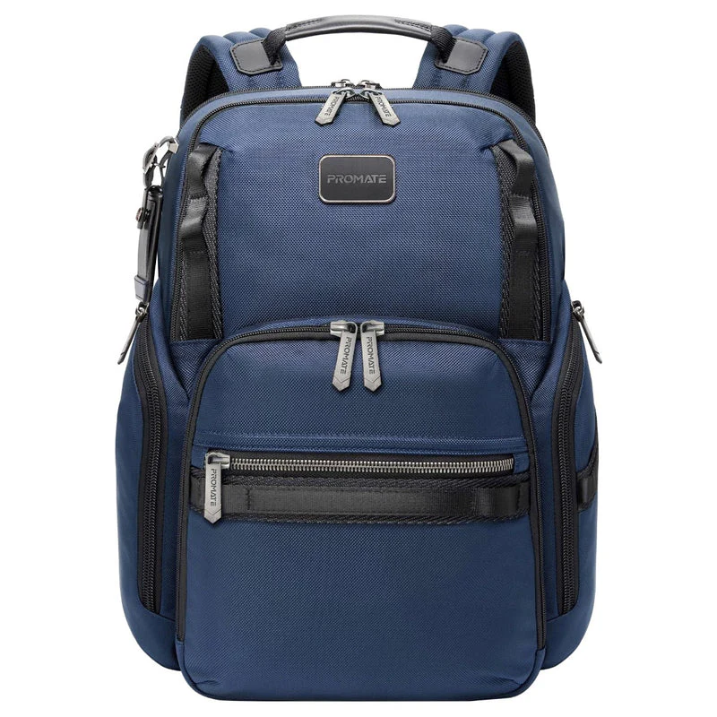 Promate ORACLE-BP SecureStorage 15.6" Laptop Backpack with Multiple Compartments - Blue