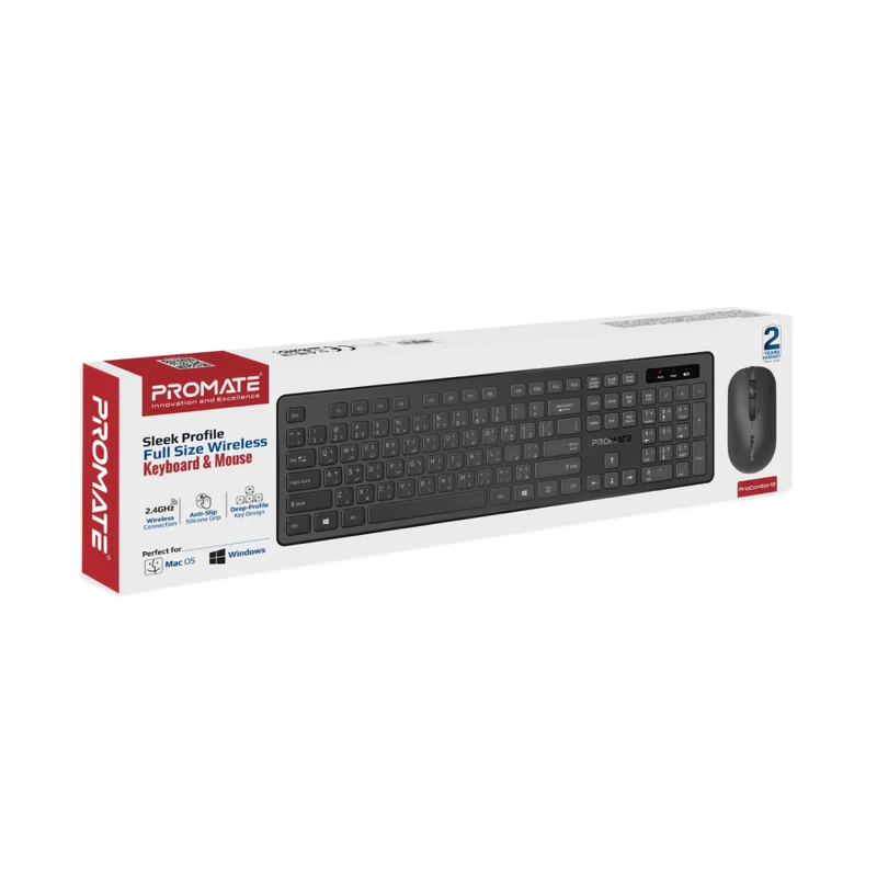 Promate ProCombo-13 Wireless Keyboard and Mouse Combo - Image 2