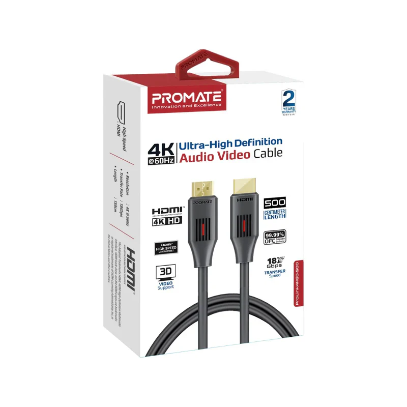 Promate ProLink4K60-500 HDMI 2.0 Cable 4K@60Hz