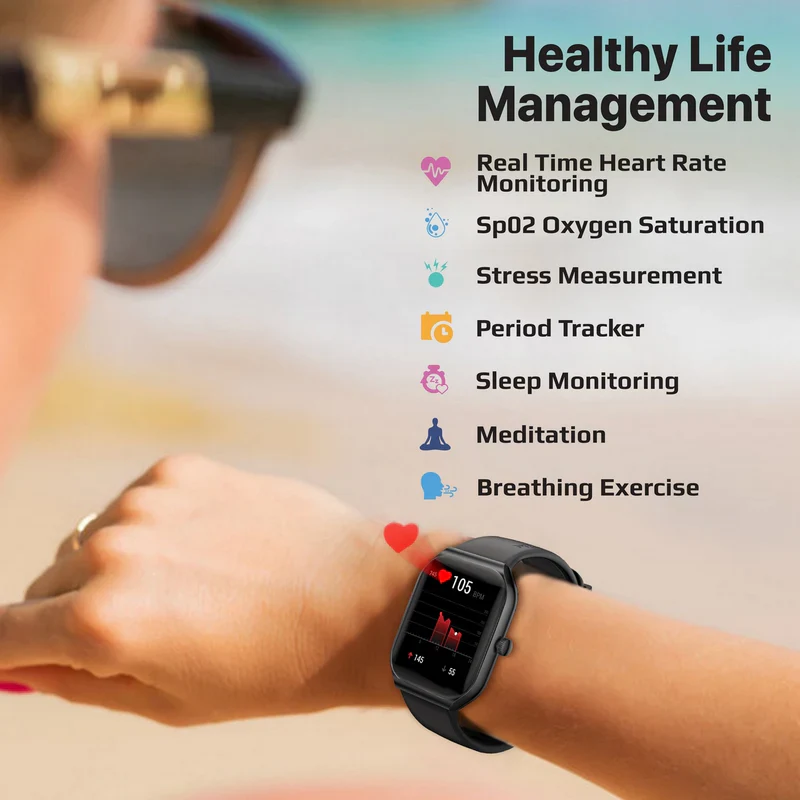Promate Prowatch 1.96" Fitness Tracker Smart watch with BT Calling - Blue - Image 3