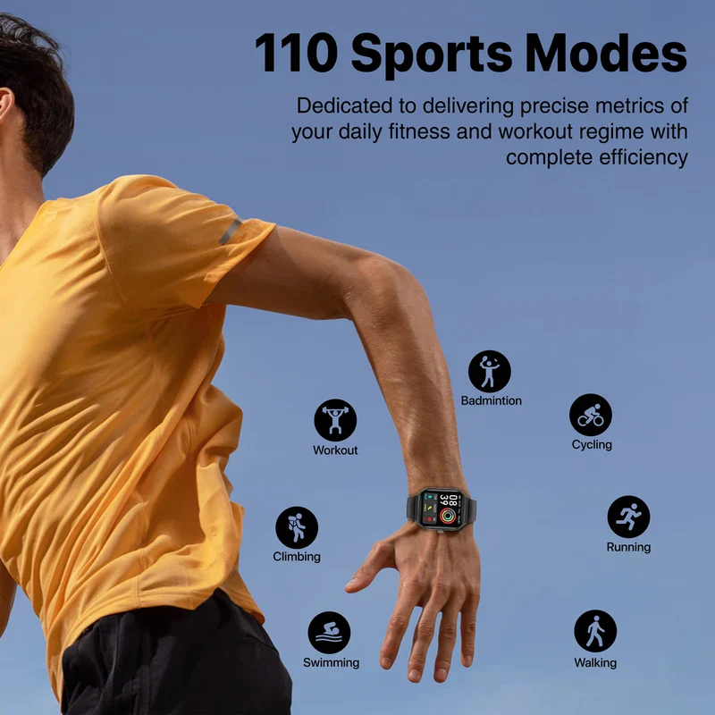 Promate Prowatch 1.96" Fitness Tracker Smart watch with BT Calling - Blue - Image 5