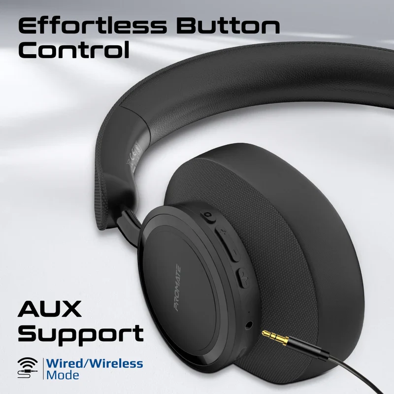 Promate Takt High Fidelity Over-Ear Stereo Wireless Headphones - Image 8