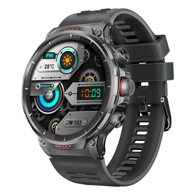 Promate Tough-Built Fitness Tracker Smart watch with BT Calling - Midnight Green - Image 2