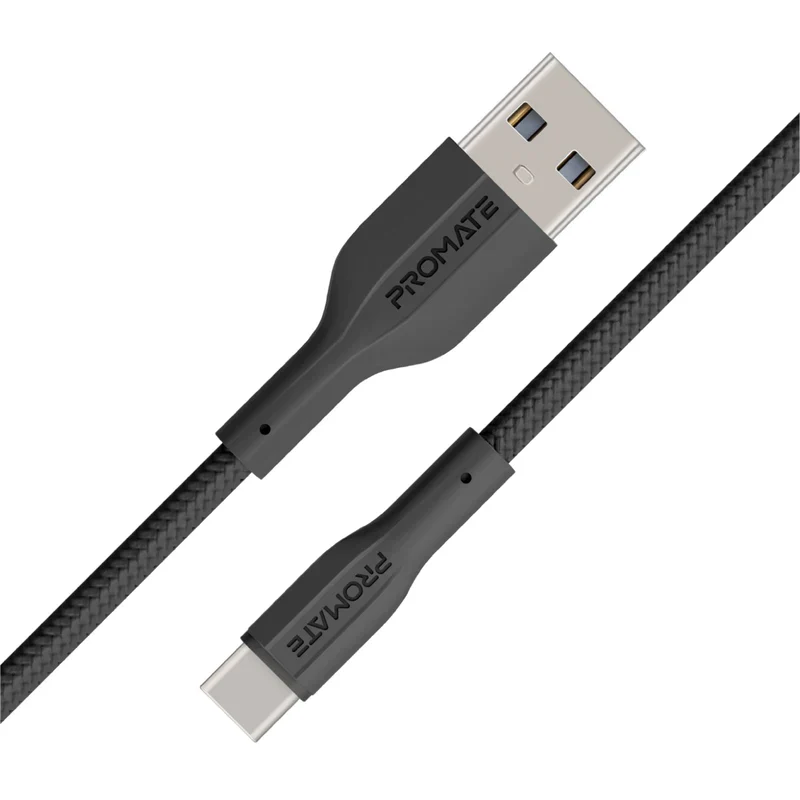 PROMATE XCORD-AC BLACK Data and Charge USB-C Cable - Image 2