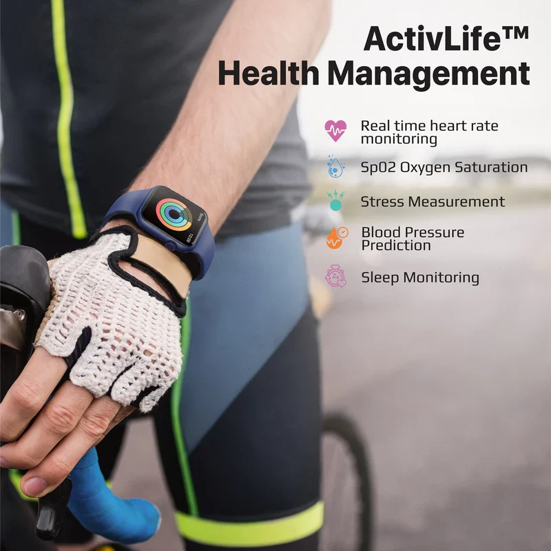 Promate XWATCH-B19 ActivLife Smart watch with Hands-Free Function - Blue - Image 4