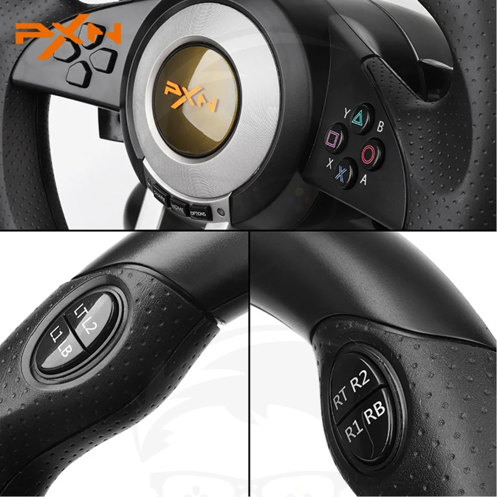 PXN V3 Pro Gaming Racing Wheel - Black - Image 4