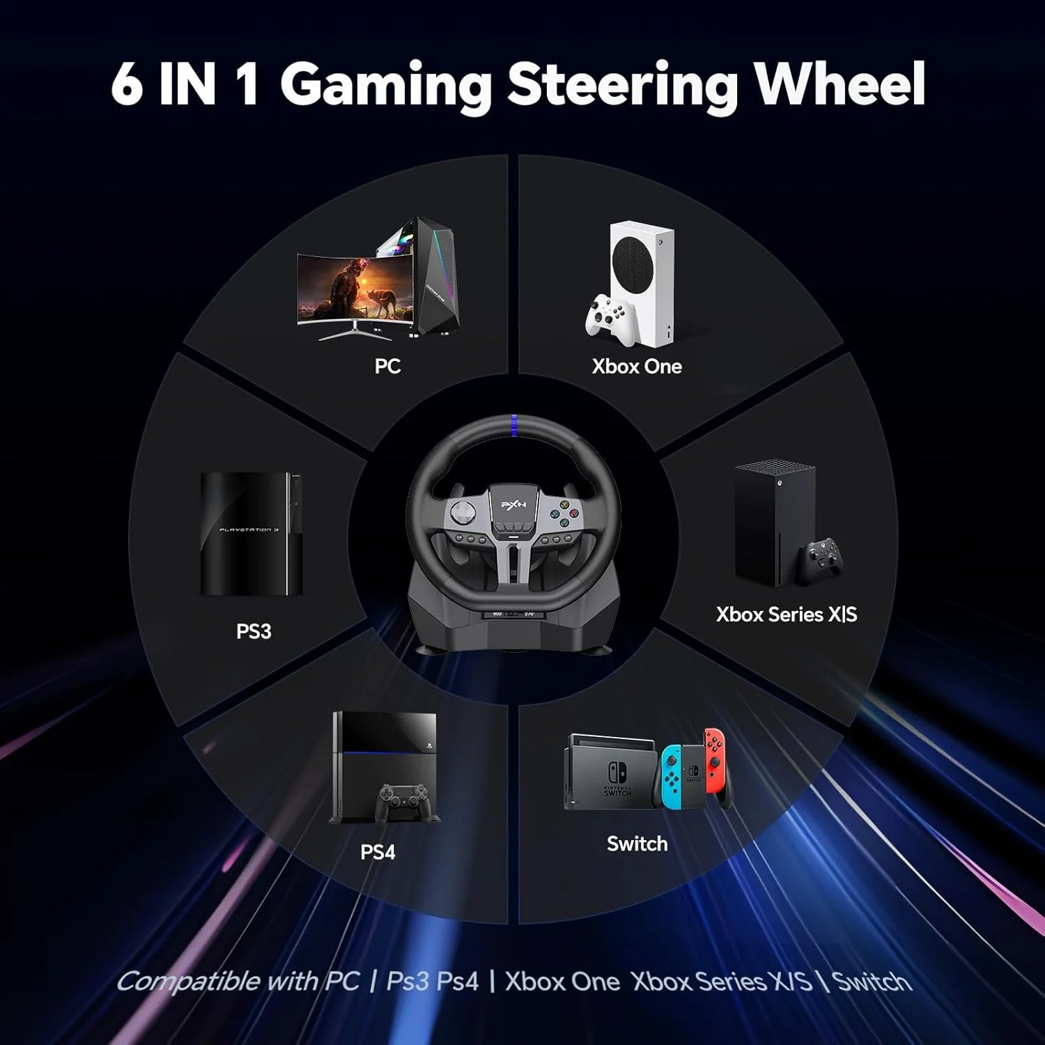PXN V9 Gen2 Racing Steering Wheel - Image 4