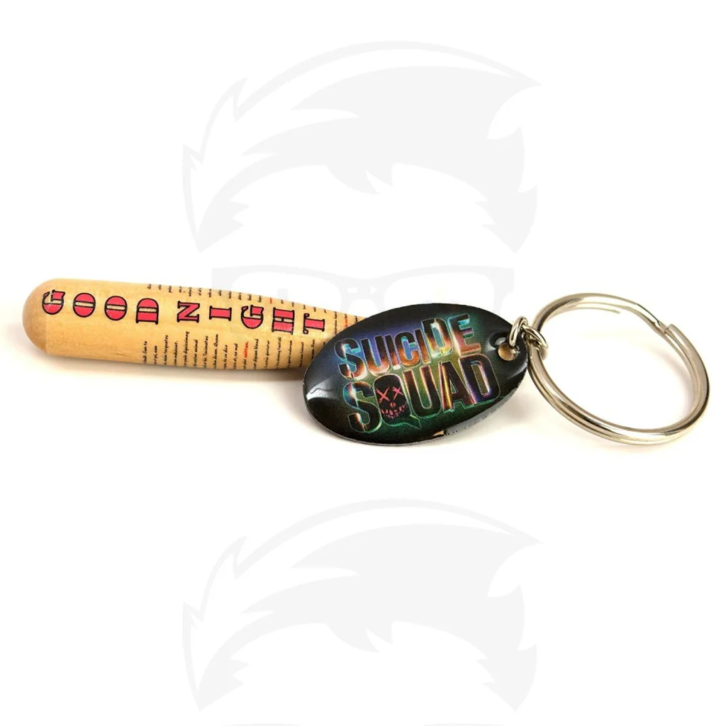 Quantum Mechanix Harley Quinns Goodnight Bat Key Chain