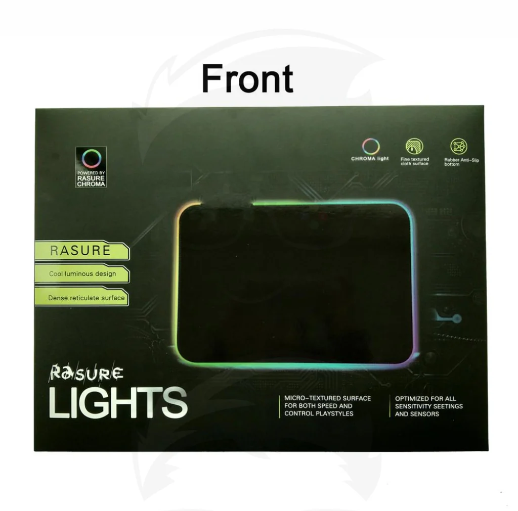 Rasure Flashing Lighting Mouse Pads, RGB Blank MousePad - Image 3