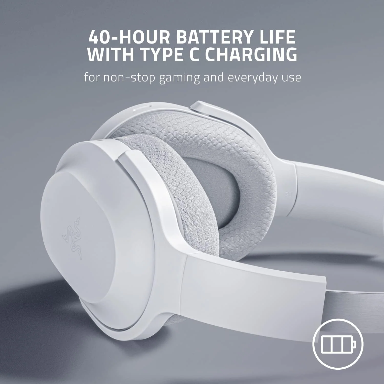 Razer Barracuda Wireless & BT Multi-Platform Gaming Headset - White - Image 2