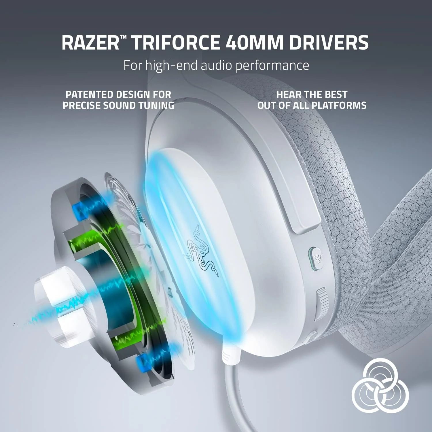 Razer Barracuda X 7.1 Chroma Lightweight RGB Wireless Gaming Headset - White - Image 4