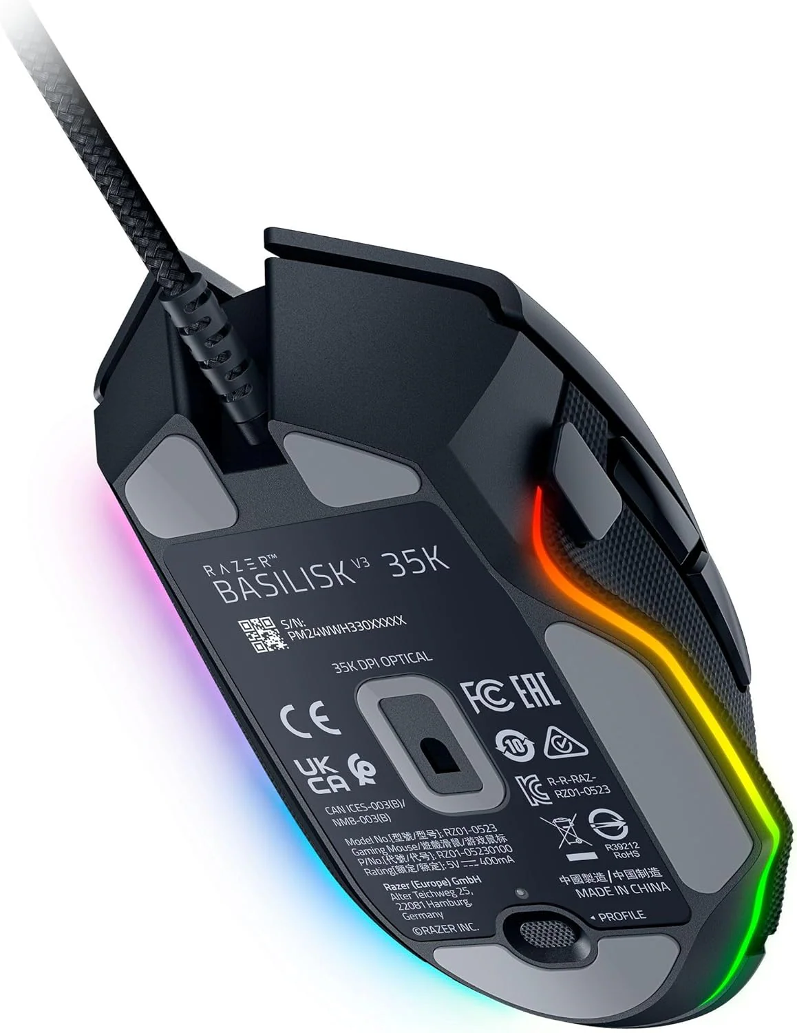 Razer Basilisk V3 35K RGB Wired Gaming Mouse - Image 2