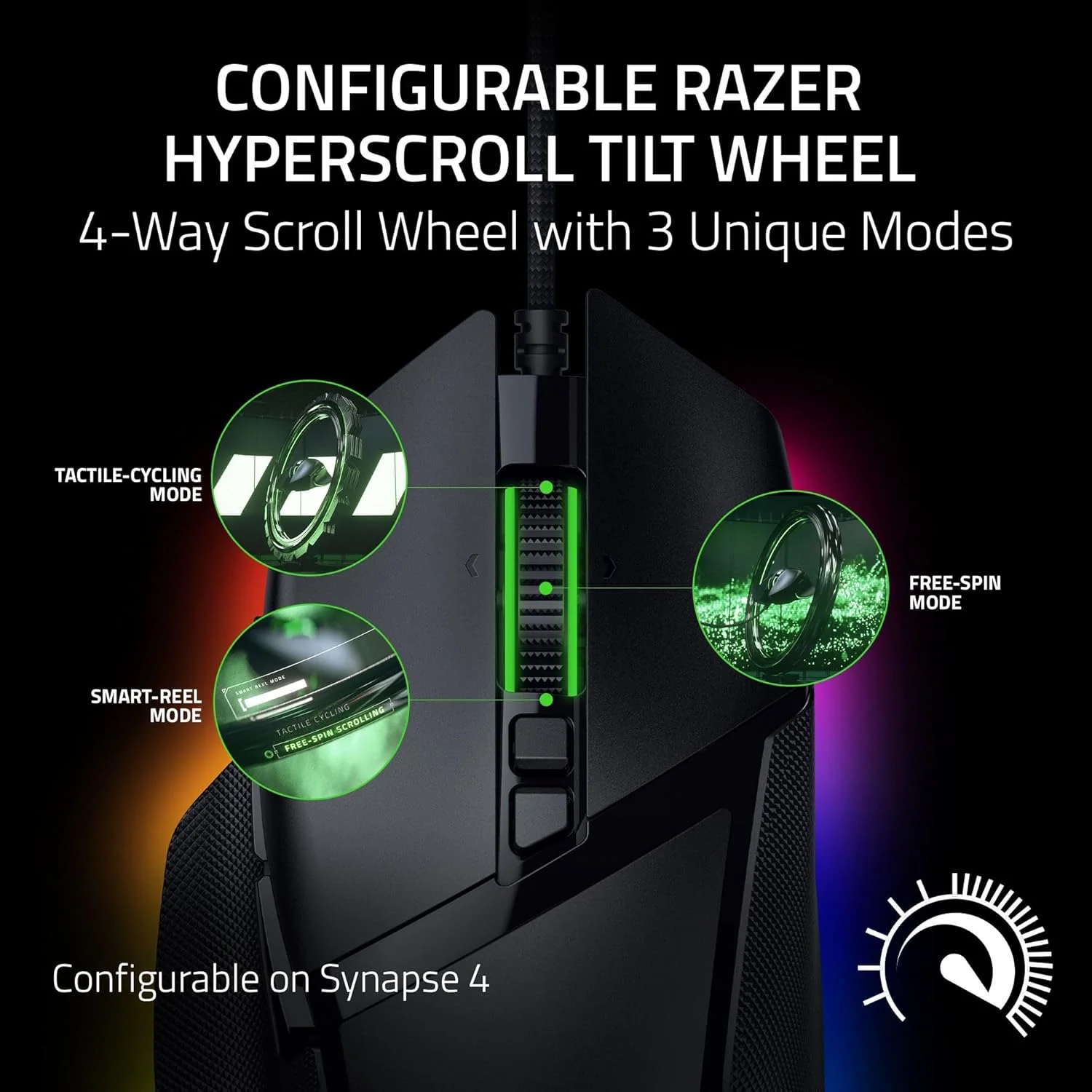 Razer Basilisk V3 35K RGB Wired Gaming Mouse - Image 4