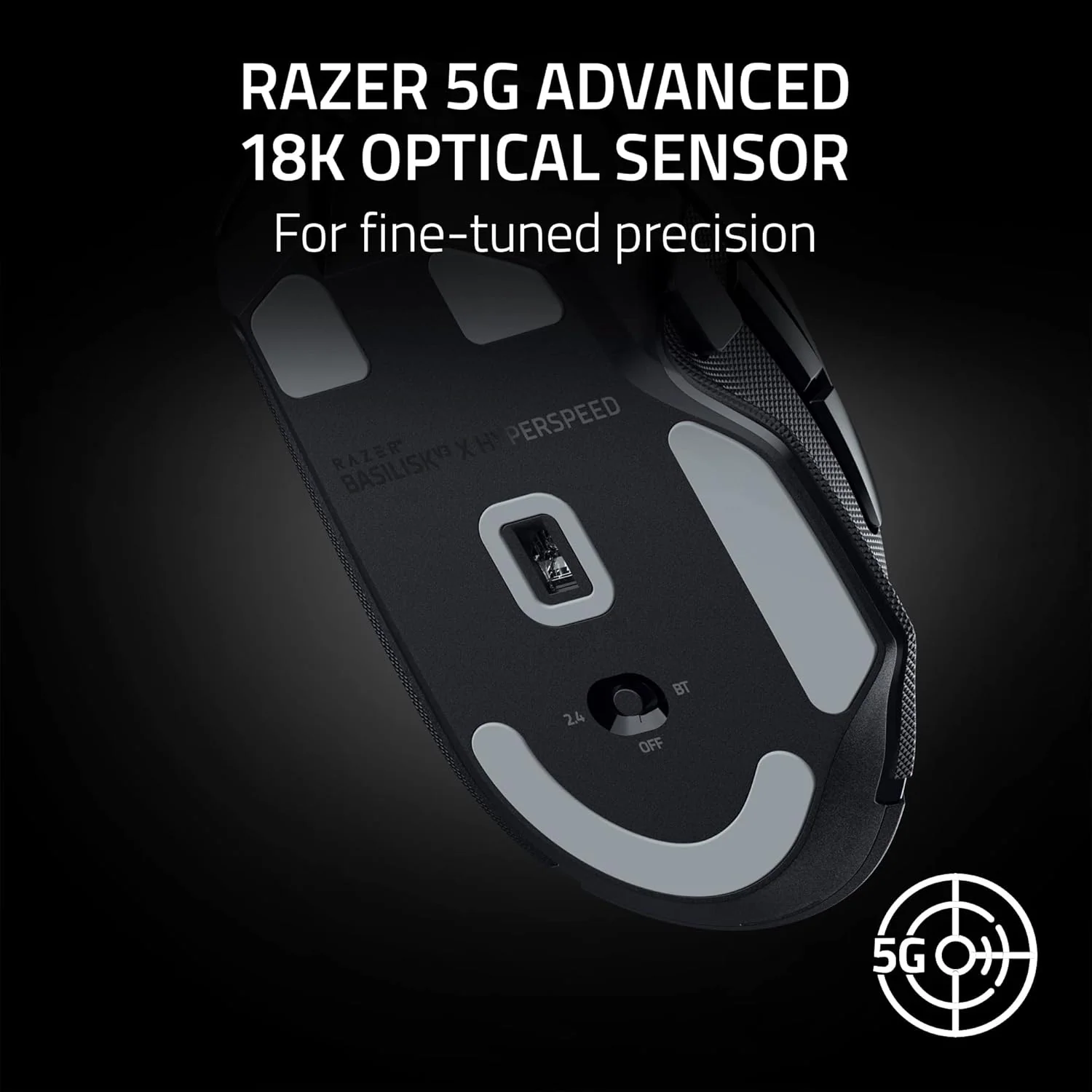 Razer Basilisk V3 X HyperSpeed RGB Wireless Optical Gaming Mouse - Image 4