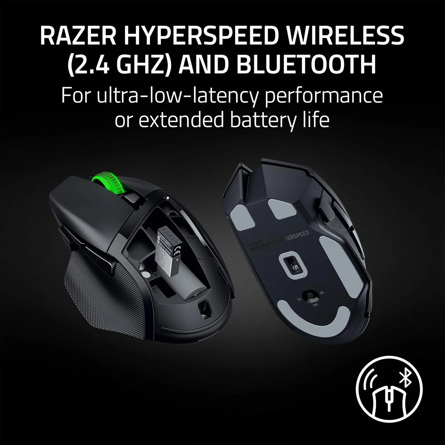 Razer Basilisk V3 X HyperSpeed RGB Wireless Optical Gaming Mouse - Image 6