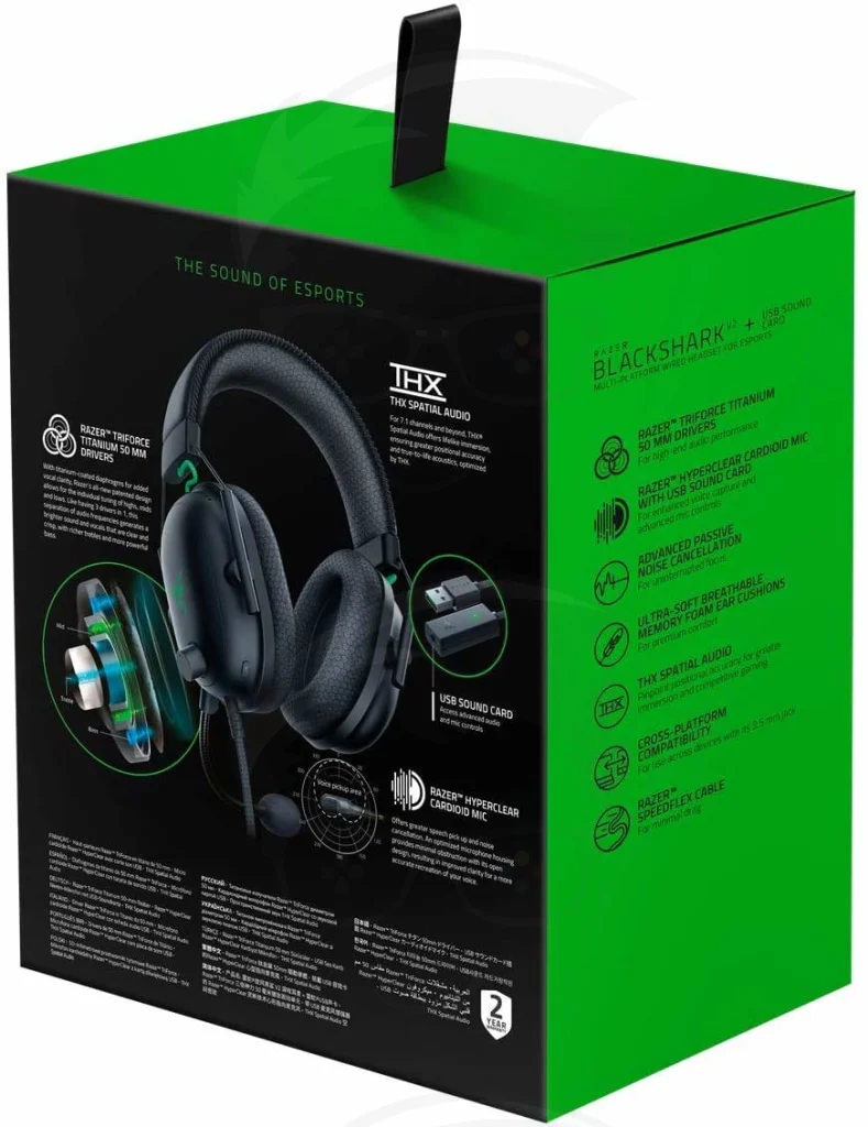 Razer Blackshark V2 Gaming Headset Special Edition + USB Sound Card - Image 2