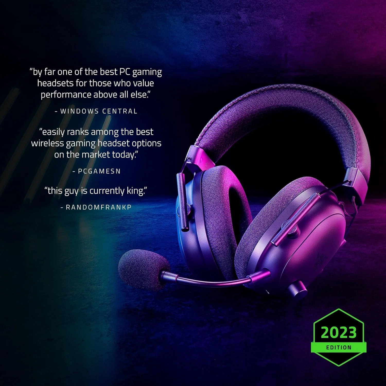 Razer BlackShark V2 Pro (2023) Wireless Gaming Headset - White - Image 3