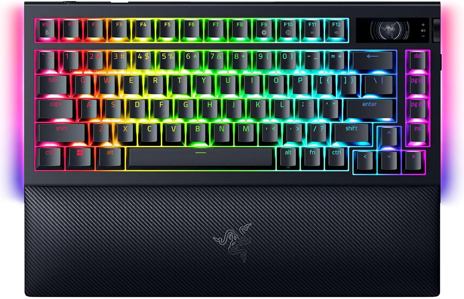 Razer BlackWidow V4 PRO 75% Mechanical Gaming Keyboard Orange Tactile - Black - Image 6