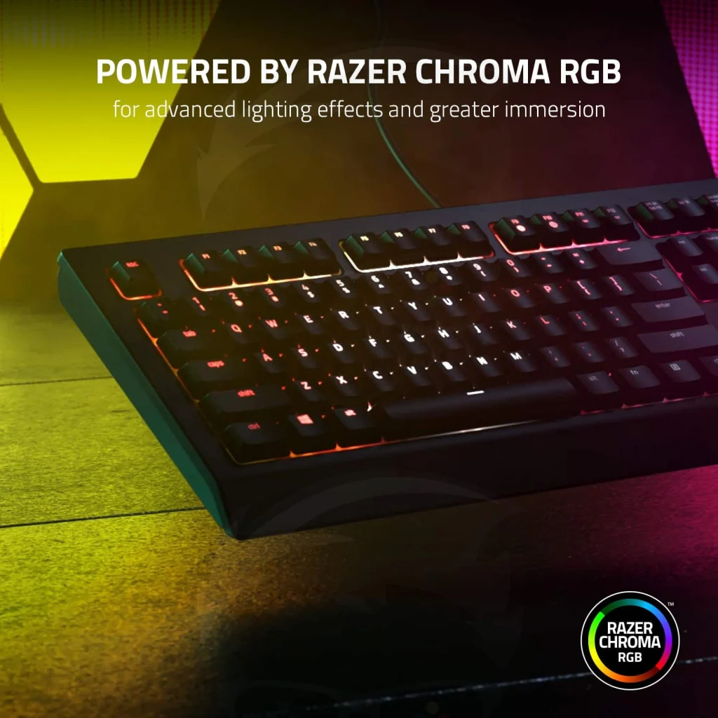 Razer Cynosa V2 True RGB Membrane Wired Keyboard - Black - Image 3