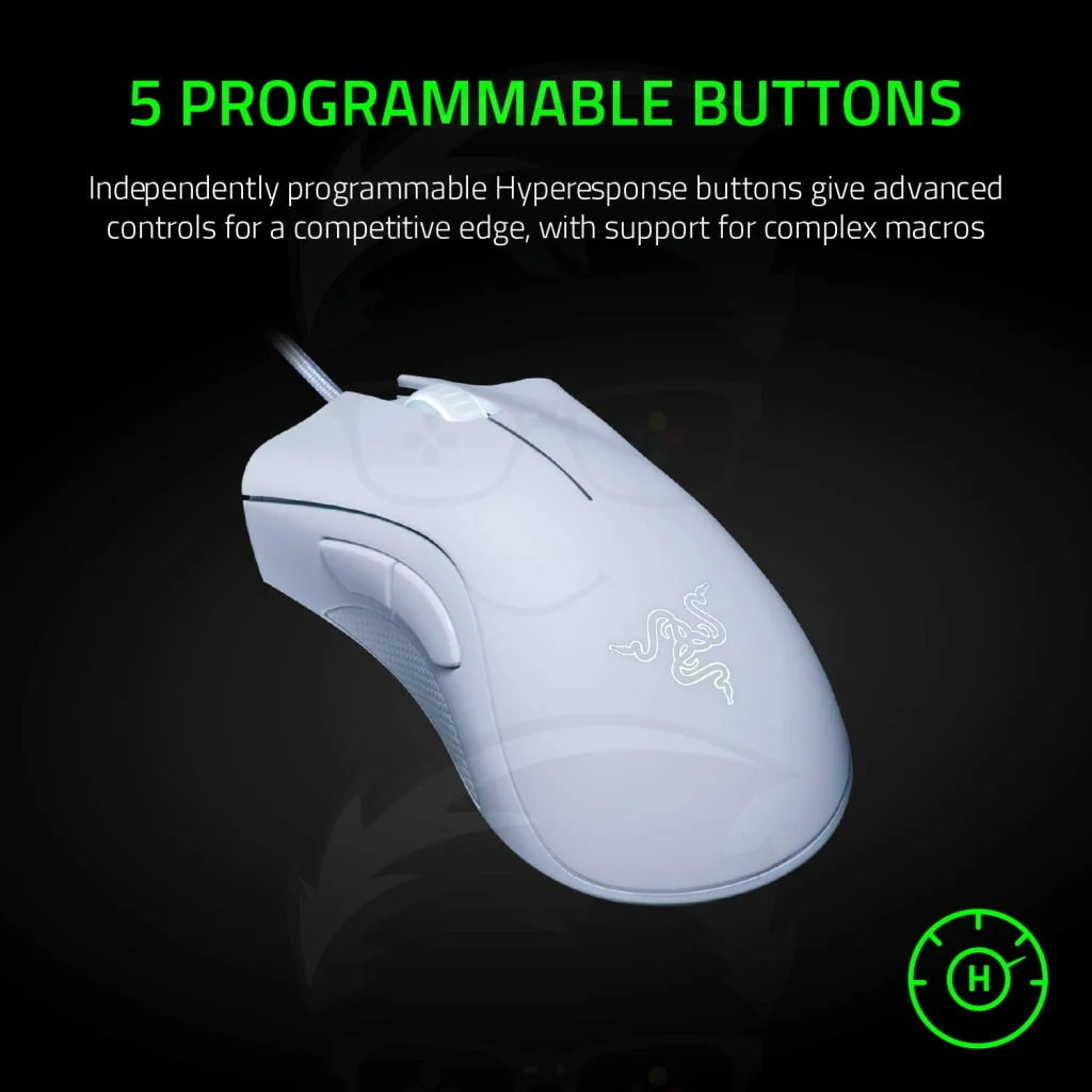Razer DeathAdder Essential White Edition Wired Gaming Mouse - Image 3