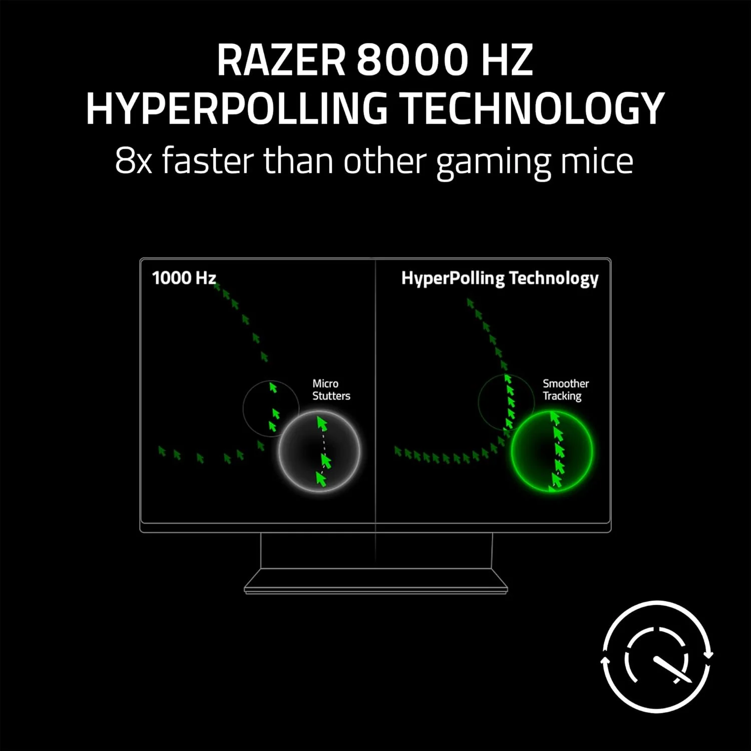 Razer DeathAdder V3 Wired 59g Lightweight 30K Optical Sensor Gen-3 Fast Optical Switches 8KHz Hyper Polling 6 Buttons Speedflex Cable - Black - Image 3