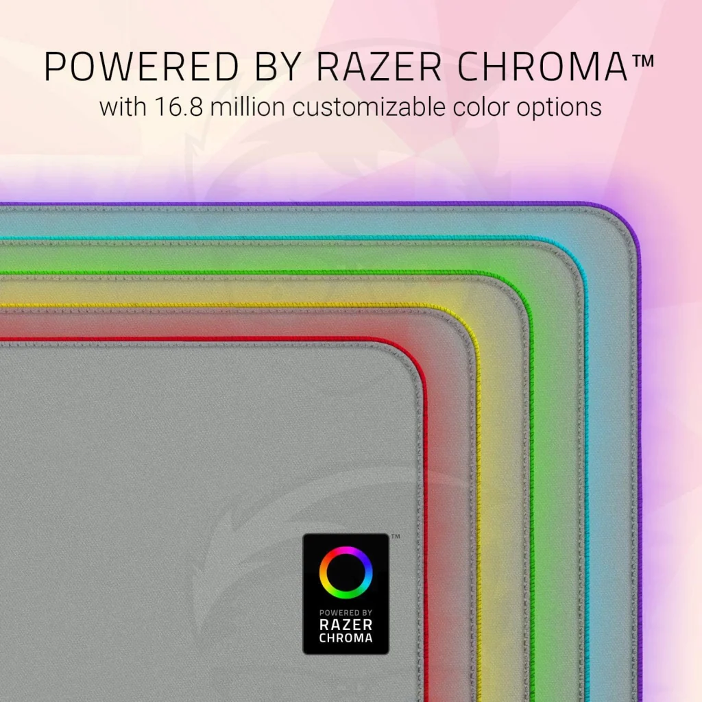 Razer Goliathus Extended Mouse Pad: Chroma RGB Lighting - Quartz Pink - Image 2