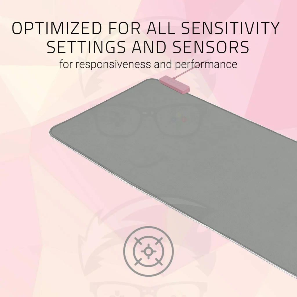 Razer Goliathus Extended Mouse Pad: Chroma RGB Lighting - Quartz Pink - Image 4