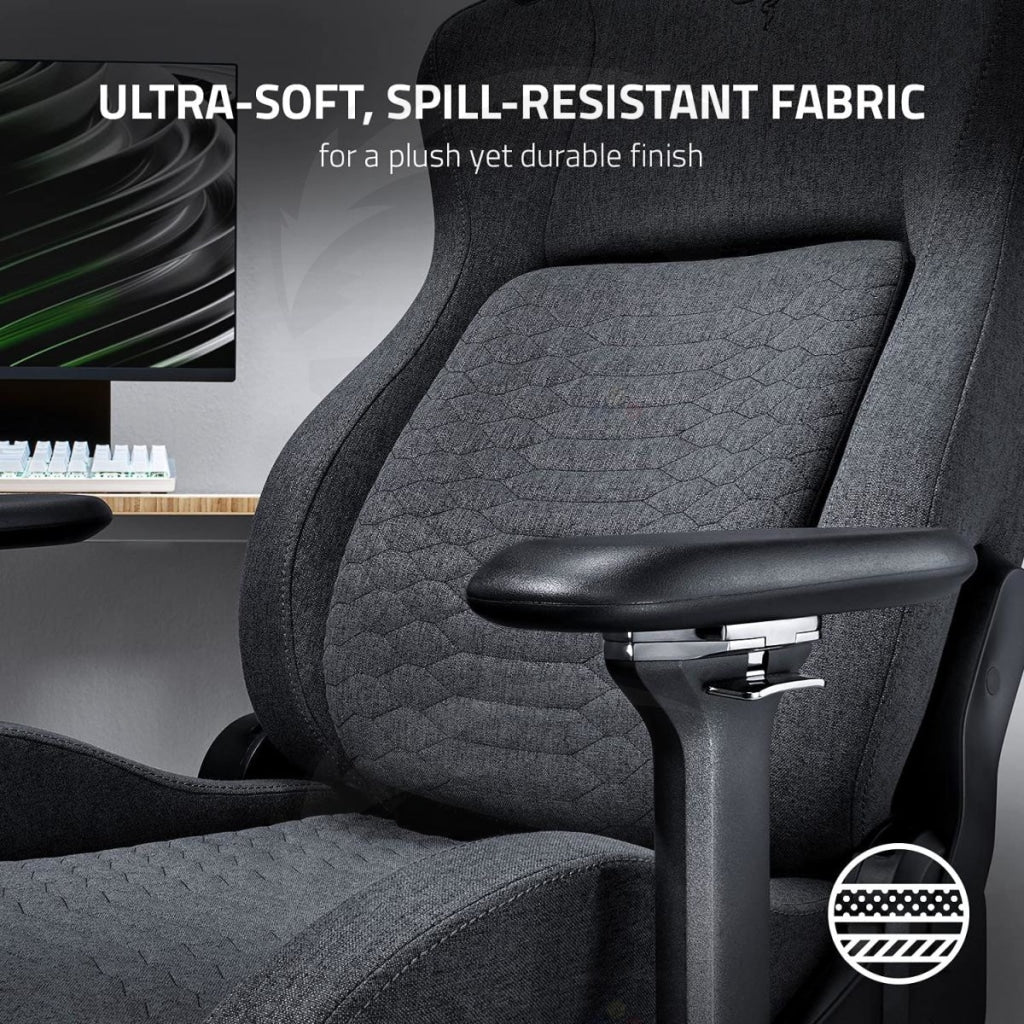 Razer Iskur - Dark Gray Fabric Gaming Chair with Built-in Lumbar Support - Image 3