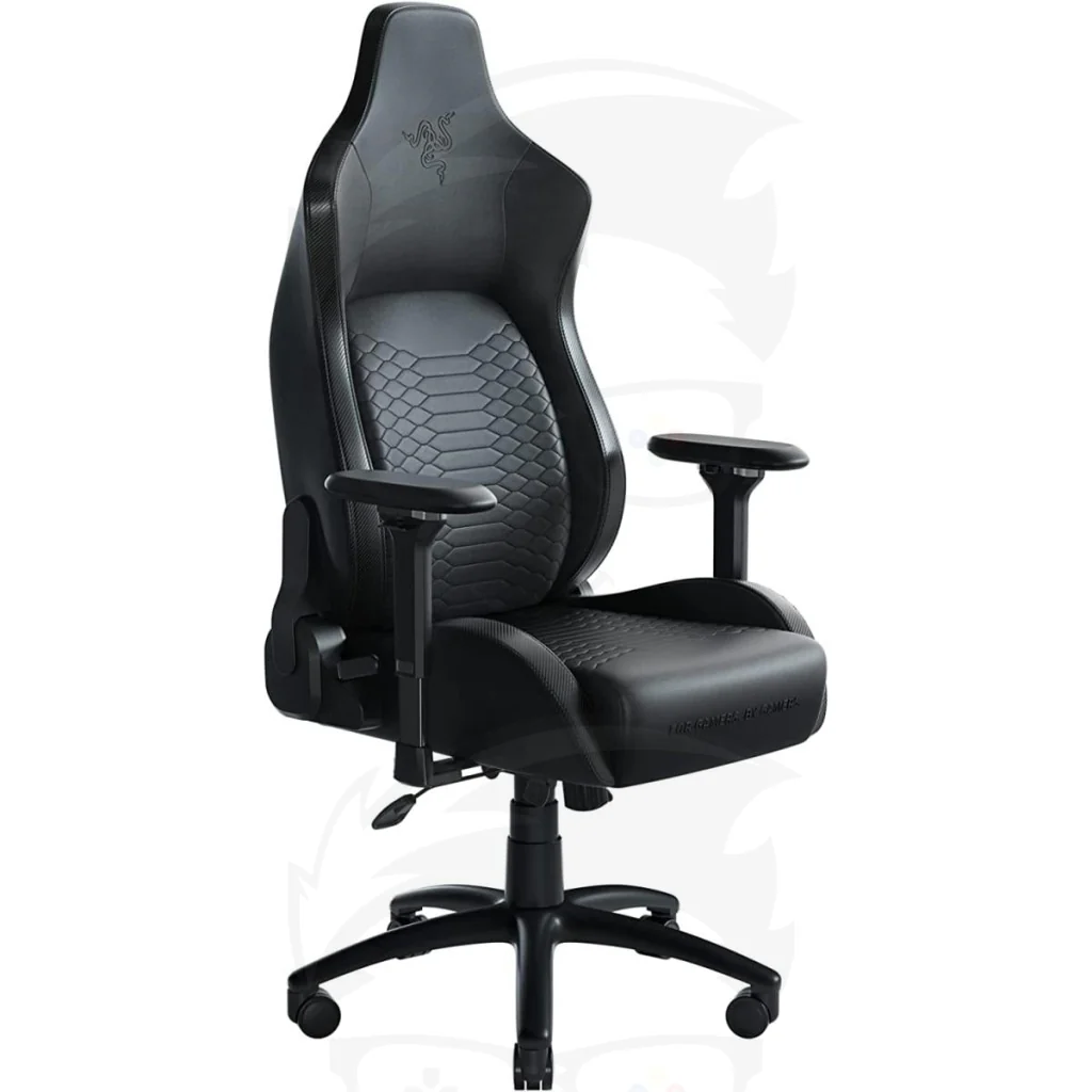 Razer Iskur - Black Gaming Chair with Built-in Lumbar Support