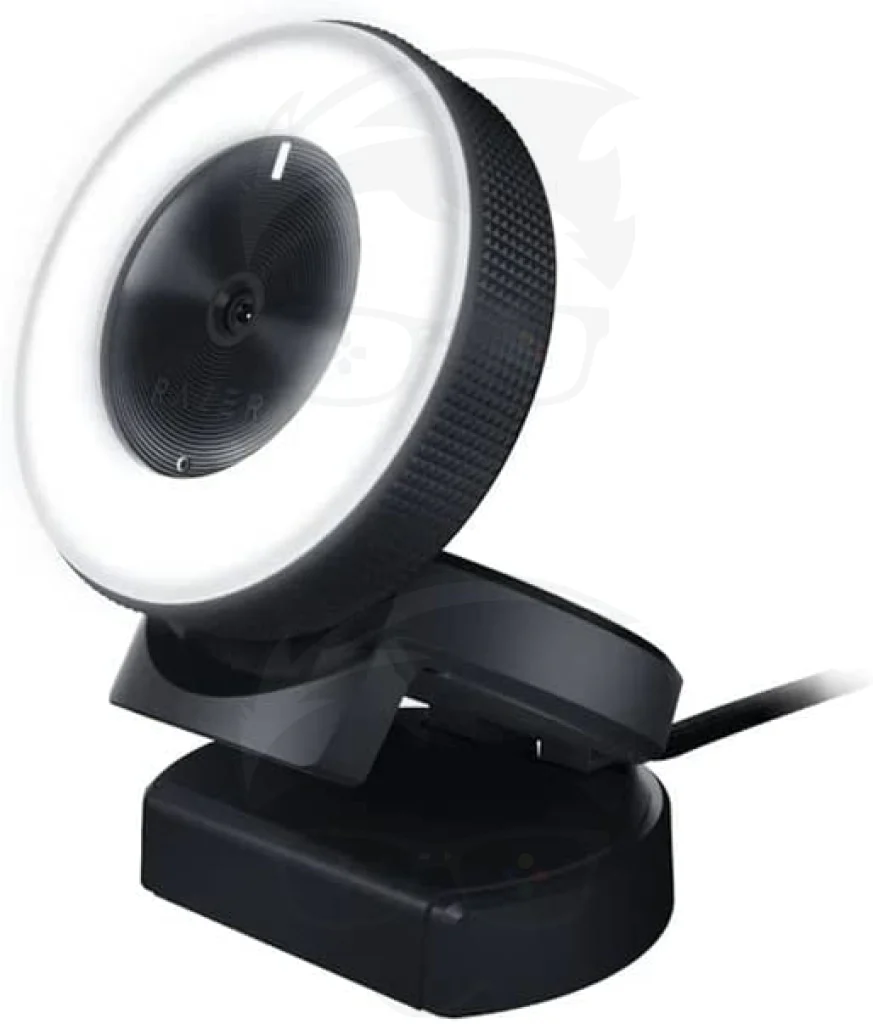 Razer Kiyo Streaming Webcam with Adjustable Brightness Ring Light, Built-in Microphone