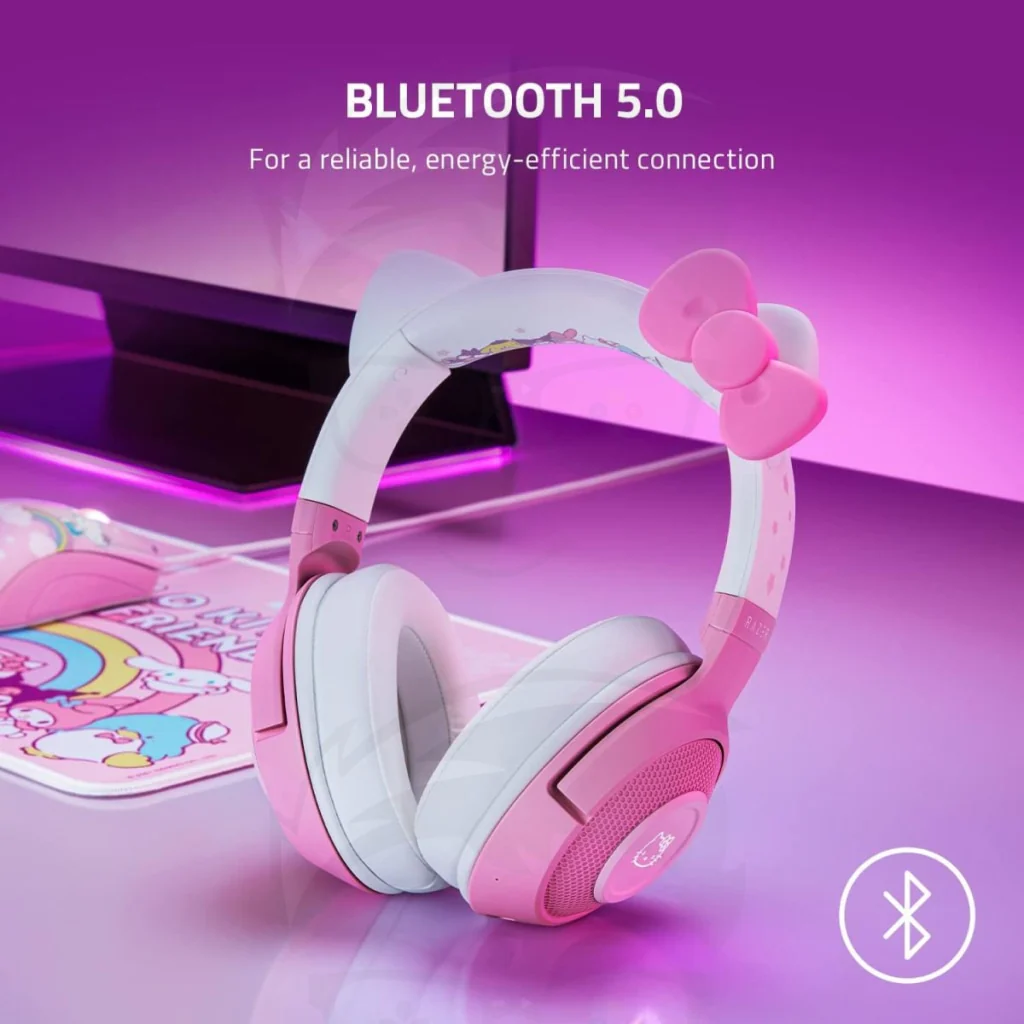 Razer Kraken BT Hello Kitty & Friends Edition Bluetoothe Chroma RGB - Quartz Pink - Image 2