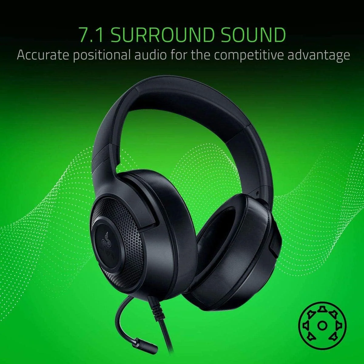Razer Kraken X Lite Wired Gaming Headset - Image 4