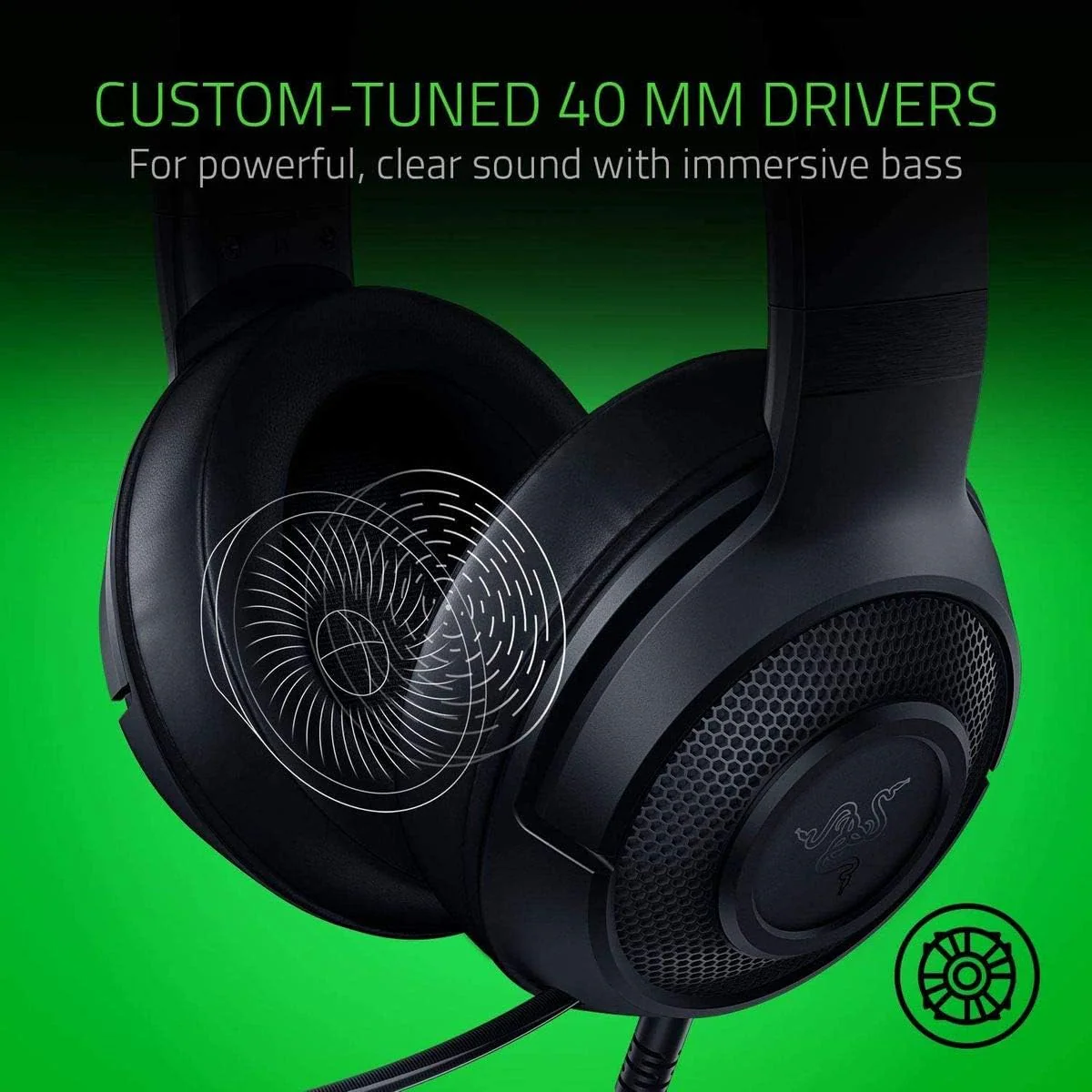 Razer Kraken X Lite Wired Gaming Headset - Image 5