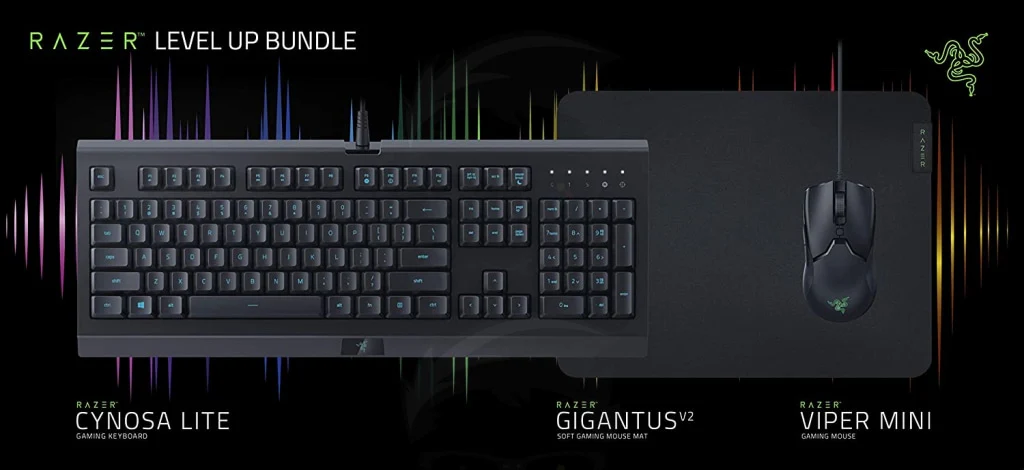 Razer Level Up Bundle – Cynosa Lite + Gigantus V2 Medium + Viper Mini - Image 3