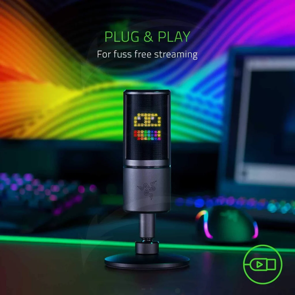 Razer Seiren Emote Streaming Condenser Mic with Emoticon Display - Image 7