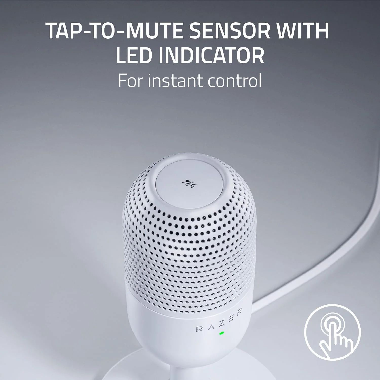Razer Seiren V3 Mini Condenser Microphone - White - Image 4
