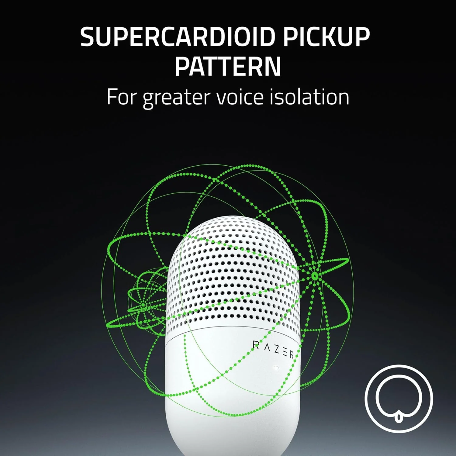 Razer Seiren V3 Mini Condenser Microphone - White - Image 5