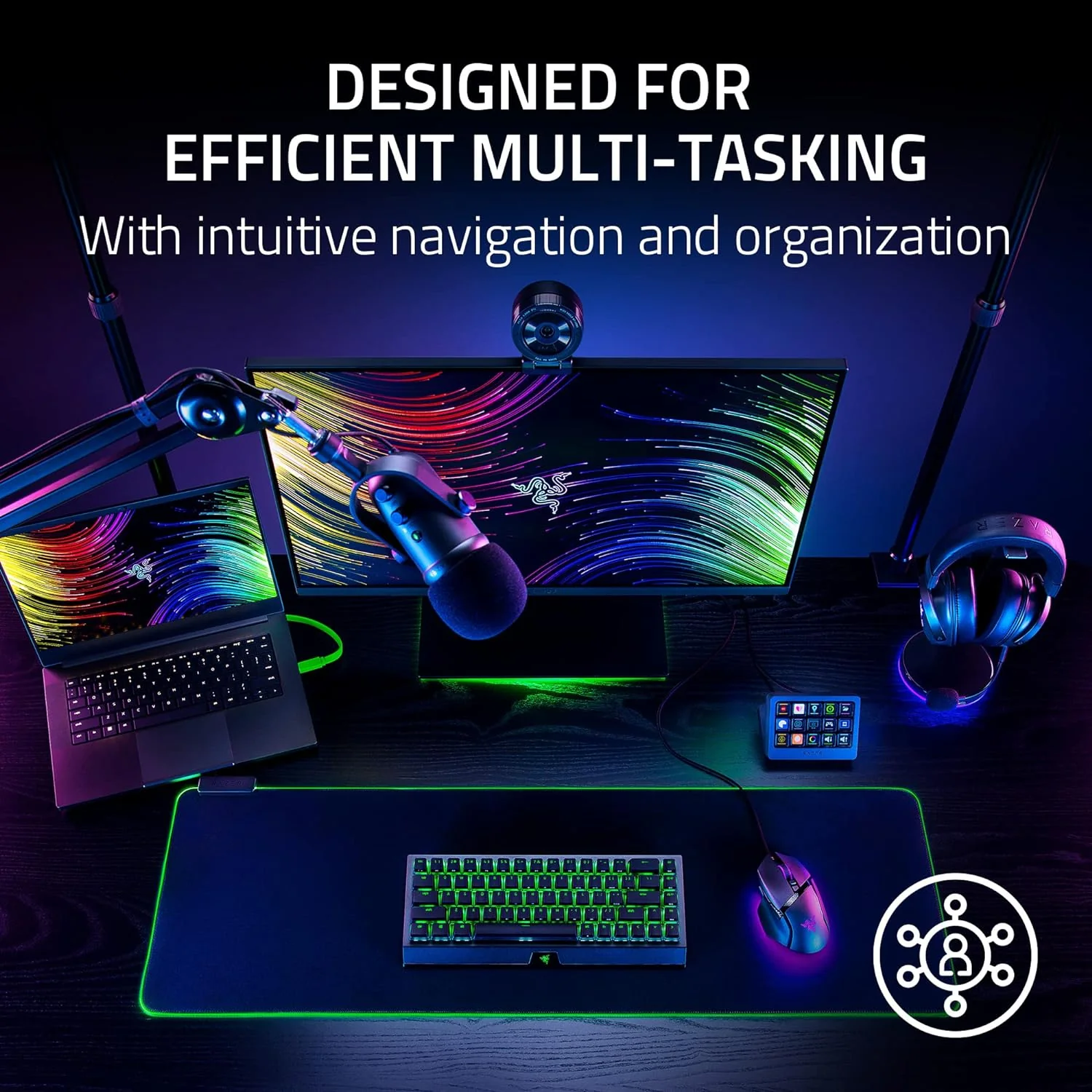 Razer Stream Controller X: All-in-One Keypad for Streaming - 15 Switchblade Buttons - Multi-Link Macros - Swappable Magnetic Faceplate - Designed for PC & Mac - Image 4